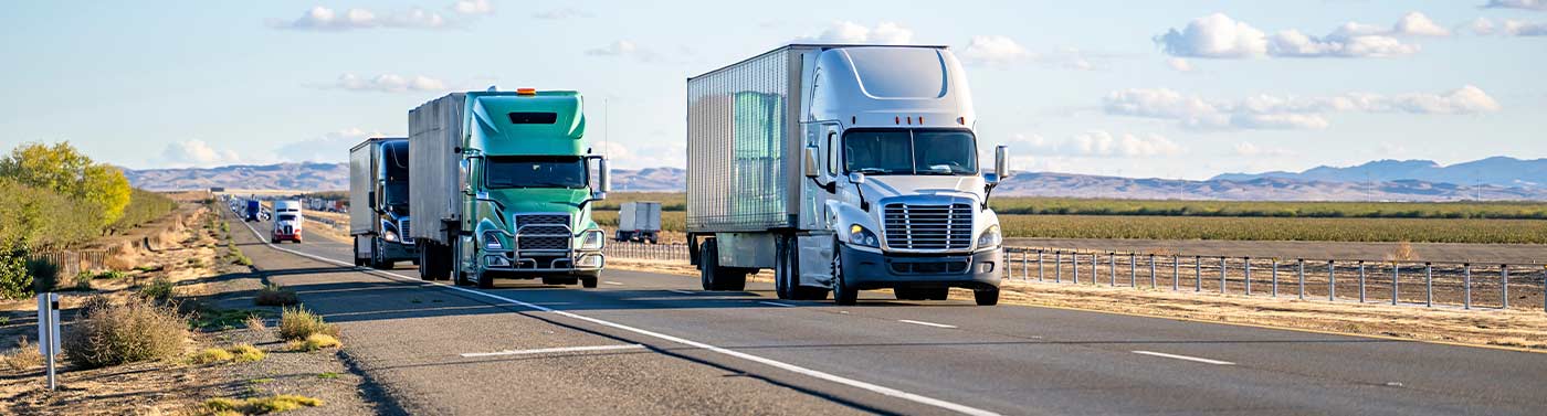 central valley truck transportation on highway